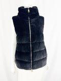 Herno Faux Fur Puffer Vest Size 6