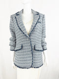 L'Agence Tweed Double Breasted Blazer Size 10