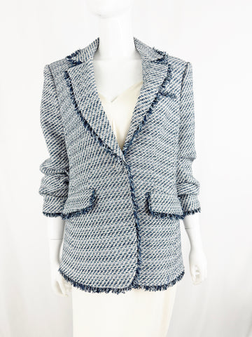L'Agence Tweed Double Breasted Blazer Size 10