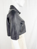 Maje Leather Cropped Jacket Size L