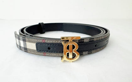NEW Burberry Check Belt Size M