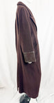 Barbara Bui Leather Accent Full Coat Size M