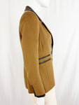 Algo Cashmere with Leather Jacket Size XS