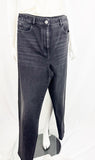 NEW Chanel Wide-Leg Black Jeans Size 8