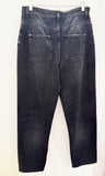 NEW Chanel Wide-Leg Black Jeans Size 8