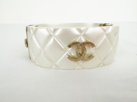 Chanel Quilted CC Bangle Bracelet