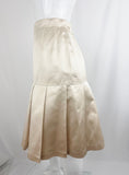 Vintage Chanel Satin Pleated Skirt Size S