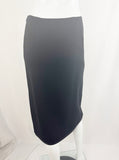 Prada Leather Trim Straight Skirt Size 4