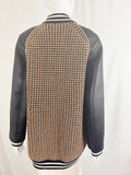 NEW Akris Reversible Cashmere & Leather Bomber Jacket Size 10
