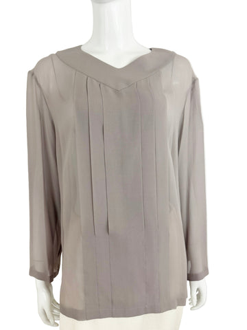 New Chanel Silk Blouse Size 10