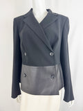 New Akris Jacket with Leather Size 12