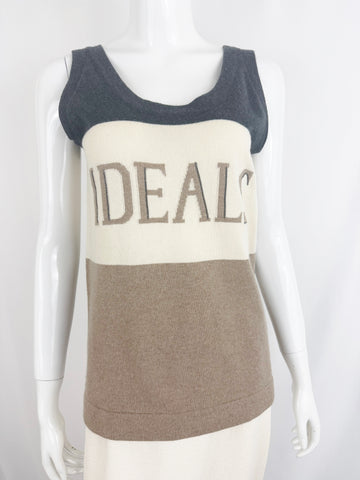 Brunello Cucinelli Ideals Cashmere Tank Size S