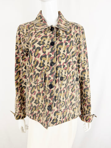 Veronica Beard Jeans Animal Print Jacket Size L