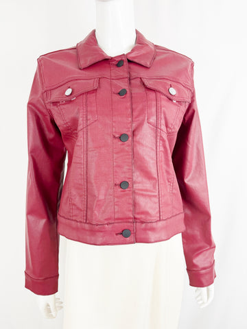 NEW Kut Faux Leather Jacket Size L