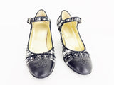Chanel Tweed Mary Jane Pumps Size 8