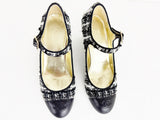 Chanel Tweed Mary Jane Pumps Size 8