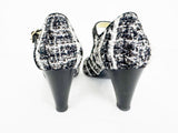 Chanel Tweed Mary Jane Pumps Size 8