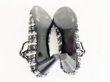 Chanel Tweed Mary Jane Pumps Size 8