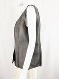 Akris Leather Top/Vest Size 14