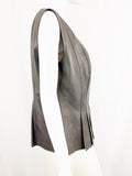 Akris Leather Top/Vest Size 14