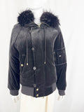 NEW Sonia Rykiel Jacket W/Fur Trim Size M