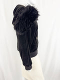 NEW Sonia Rykiel Jacket W/Fur Trim Size M