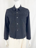 L'Agence Black Denim Jacket Size L