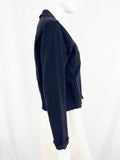 L'Agence Black Denim Jacket Size L
