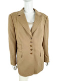 Escada Camel Hair Blazer Size 14