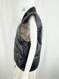 Begedor Leather Puffer Vest Size 12