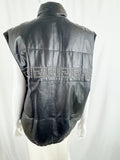 Begedor Leather Puffer Vest Size 12