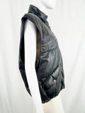 Begedor Leather Puffer Vest Size 12