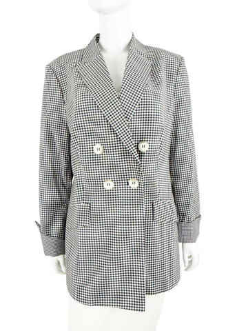 Dorothee Schumacher Check Blazer Size XL