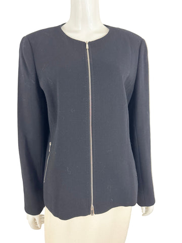 Lafayette 148 Front Zip Jacket Size 14