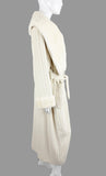 Giuliana Teso  Alpaca W/ Mink Trim Wrap Coat Size S