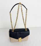 Celine C Quilted Crossbody