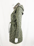 Burberry Quilted Belted Coat Size S