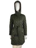 Burberry Quilted Belted Coat Size S