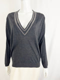 Brunello Cucinelli Monili V-Neck Size M