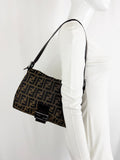 Vintage Fendi Zucca FF Mama Shoulder Bag