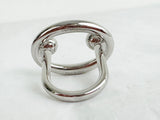 Hermes Silver Scarf Ring