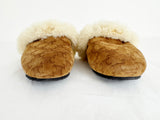 Celine Triomphe Shearling Slides Size 7