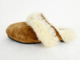 Celine Triomphe Shearling Slides Size 7