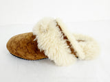 Celine Triomphe Shearling Slides Size 7