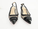 Christian Louboutin Mesh Studded Slingback Size 8