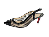 Christian Louboutin Mesh Studded Slingback Size 8