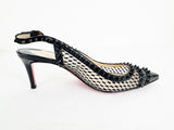 Christian Louboutin Mesh Studded Slingback Size 8
