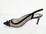 Christian Louboutin Mesh Studded Slingback Size 8