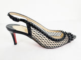 Christian Louboutin Mesh Studded Slingback Size 8