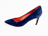 Santoni Blue Suede Pump Size 10